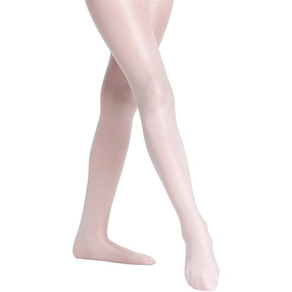 Danskin Now Footed Shimmer Tights Dance Stocking Ballet Stretch Pink 4-6 NWT - Picture 1 of 4